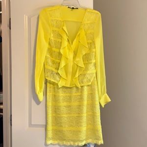 Bcbg set blouse and skirt